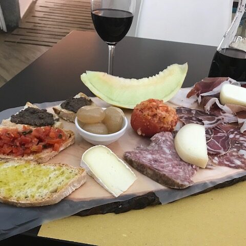 meats and cheeses Italy